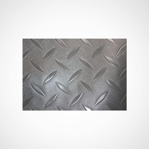 Revestimiento de Caucho Antideslizante | Suelo de Goma PVC Gris 1mm Diseño Estrias (140_x_100 CM)