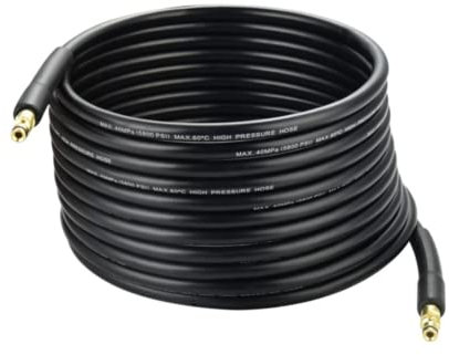 15M Replacement Pressure Washer Hose for Kärcher K Series Pressure Washers K2 K3 K4 K5 K6 K7, Click Type Plug Quick Connector