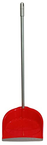 MAQA 1pz Paletta con manico lungo in metallo 75 cm, paletta alzaimmondizia in plastica, raccogli immondizia