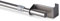 Bestlivings Spannvitrage, Gardinenstange - Metall - (40-60 cm - Silber) zum Spannen, Klemmstange Ausziehbar, Vitragestange ohne Bohren/Schrauben, Ø 9 mm