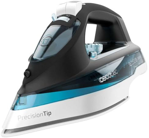Cecotec Plancha Horizontal IronHero 2600 Force. 2600 W, Tecnología Power Steam, Golpe de Vapor 210 g/min, Suela Turbo Slide, Sistema Antigoteo, Cyclo Clean, Filtro Antical