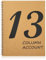 13 Spaltenbuch, 21,6 x 27,9 cm, Spaltenblock, Säulenblock, 13 Spalten, hochwertiger Analyseblock, Kraftpapiereinband, 100 Seiten für den persönlichen Gebrauch, kleine Unternehmen (50 Blatt) (1)