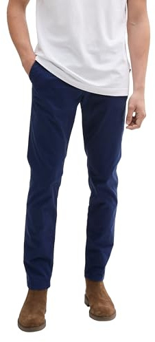 TOM TAILOR Denim herr Slim Chino-byxor med bälte 1027694