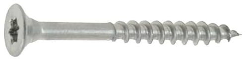 Vis à bois agglomérés tête fraisée Torx inox A2 6X100/98 boîte de 50 - ULTIMA - 12660100
