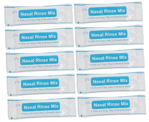 40piezas Paquete Sal Para Lavado Nasal Instantáneo Mezcla De Sal Para Limpieza Nasal Para Higiene Diaria Y Cuidado Nariz