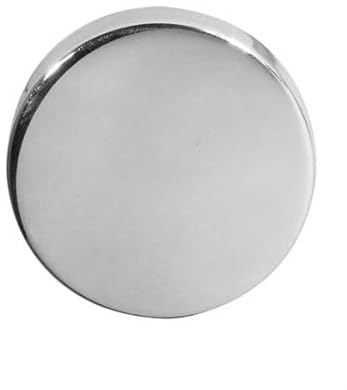 Kooples Hardware Blank Escutcheons – Grade 304 Satin Stainless Steel Door Cover Plates (Polished Stainless Steel, 52x5mm)