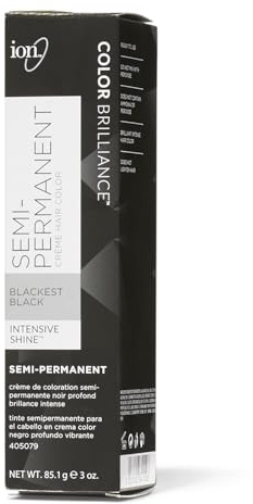 Ion Blackest Black Semi Permanent Hair Color Blackest Black