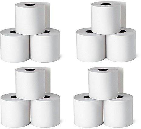 1InTheOffice Cash Register and Point of Service Printer Paper 3 Inch X 128 Foot, 10 Rolls