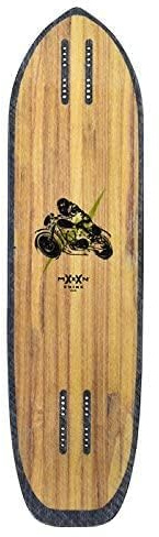 Moonshine Manufacturing Longboard Skateboard, Freestyle Cruiser, Waterproof and Wood Construction, Cruise Skateboard and Longboard Decks, Lightweight Build (Sidekick Deck Only)