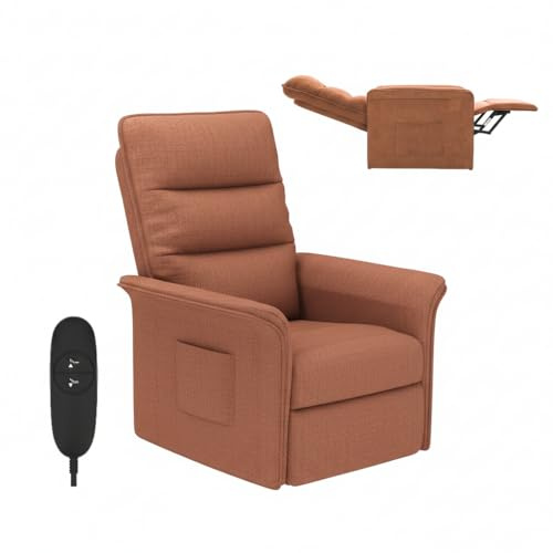 FLEXISPOT Sillón de Relax Eléctrico con Respaldo Ajustable, Reclinable de 105° a 155°, Sillon Reclinable, Sofá Relax Ergonómico Sillón para Dormitorio, Salón y Cine en casa (Beige)
