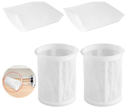 4 Stück Staubsaugerzubehör, Vorfilter Teil, 2 Vorfilter + 2 Pre Filter für Makita CL100 / 106/180 DCL180 Staubsaugerzubehör, Vorfilter Teil 451208-3, Filter Teil 443060-3