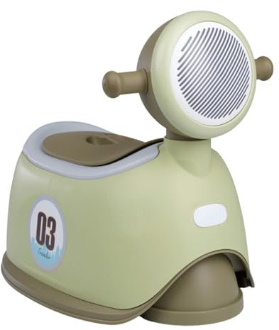 THERMOBABY - Pot ludique SCOOTER - Pot pour Bébé - Toilettes enfant - Pot d’apprentissage de la propreté - Vert - 18+ mois