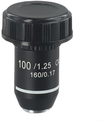 Obiettivo per microscopio acromatico 195 con 20 2 mm RMS e impostazioni di ingrandimento multiple 4X, 20X, 40X, 60X, 100X (60X)