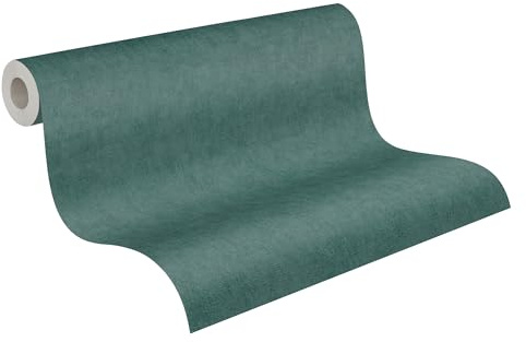 livingwalls carta da parati TNT con struttura tessile in verde, blu – carta da parati semplice 10,05 m x 0,53 m design di COSMOPOLITAN – 791103