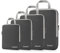 Compression Packing Cubes 3/4er Set, Gonex Kleidertaschen 4-teilig Verpackungswürfel, Kleidertaschen Set, Kofferorganizer Reise Würfel, Grau(4er)