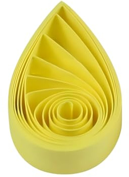 ODETOJOY 120 st pappersremsor 3 mm quilling papper 3 mm hantverk enfärgade pappersremsor (gul)