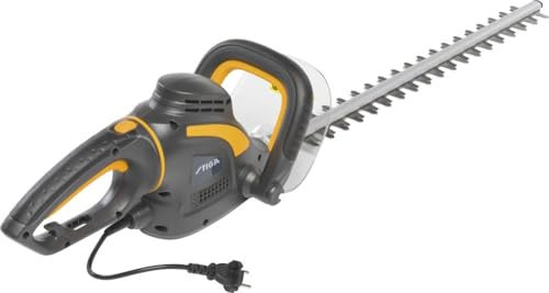 STIGA HT 106c elektrische Heckenschere (600W), 60cm Doppelklinge, 20mm Zahnabstand