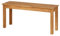KHG Holzbank mit Sitzbank Flur Garderobenbank Schuhbank 101x45x32 cm - Eiche Holz Massiv geölt bis 100 kg belastbar - Landhausstil