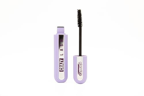 Glam'Up Paris – Mascara Crazy Lash – Volumenformel – Sofortiges Volumen – ohne Verpackung – lang anhaltend – Bürste mit hoher Präzision – Schwarz