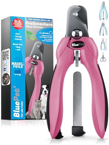 BluePet Coupe-Griffes Chien & Chat, Pince Réglable pour Griffes Grandes