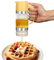 315ml Honigspender Tropffrei Glas Honig Spenderflasche Tupper Honigglas Dispenser mit Griff Abnehmbare Honigspender Glas, Küchenzubehör für Kaffee oder Tee, Ideal für Honig und Sirup (Gelb)