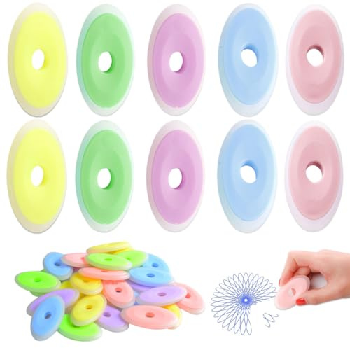 BQRKOTM 20 Pezzi Neutro cancellabile penna speciale gomma di silicone ovale Eraser,gomme da cancellare per matite cancellabili, per Inchiostro Termosensibile-Colore casuale