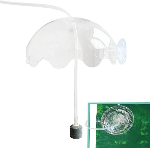 Un aérateur de réservoir de poisson, bouclier splash de réservoir de poisson | Kit d'aquarium diffuseur de bulle d'oxygène avec tube, pierre d'air - Réservoir de poisson acrylique silencieux