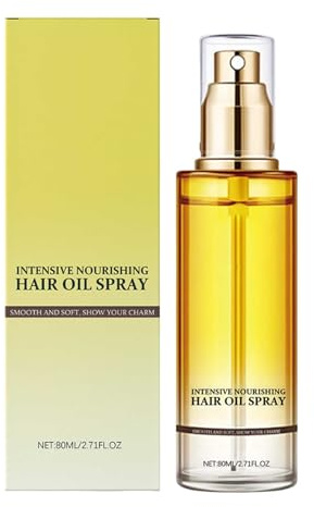 Clear Hair Spray for Dry and Frizzy Hair - Anti-Frizz Hair Serum Spray, Leave-in Hair Conditioning Oil with Jojoba Oil and Shea Butter - Detangling, Styling and Hydrating