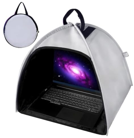 Laptop Solskydd - Tält för Bärbar Dator vid Arbete Utomhus | Antireflex Datorsolskydd Med Integritetsskydd för Studier Möten Affärsresor