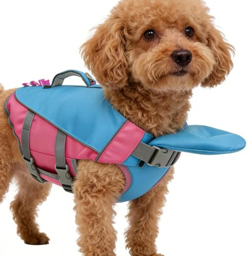 Dog Life Jacket | Floating Detachable Adjustable,Reflective Life Vest for Dogs,for Small Medium Large Breed Outdoor Camping Pool Beach Lake River Boat