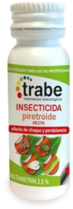 GROWMANIA Insecticida Piretroide de Trabe 10 ML Deltametrina | Protección de Plantas y Cultivos frente Plagas de Forma Natural a partir de Crisantemo