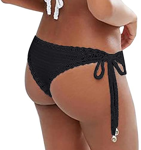 Generico 2026 Costume Mare Uomo Taglie Forti Intero Donna Nuoto Coordinato Intimo Bikini Fascia Slip Vita Alta da Bagno Curvy Mini Pantaloncini Beach Volley Costumi it(Nero,M)