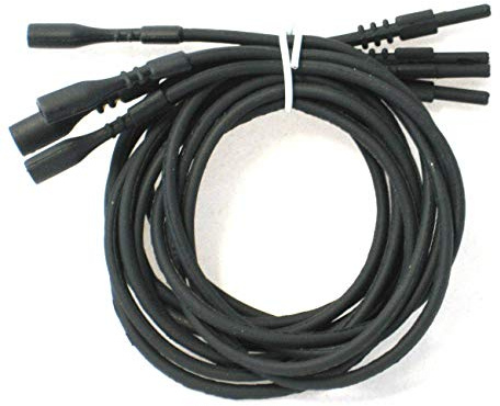 4 Black Silicone Necklace Cord 18 Funky Rubber Snap Add Pendant