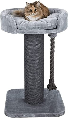 TRIXIE Kratzbaum XXL Klara 100 cm in grau – robuster Katzenbaum für große Katzen mit einer gemütlichen, erhöhten Liegefläche, komfortabel & stabil – 44677
