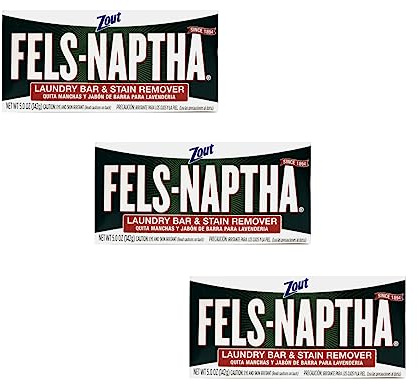 Fels Naptha Barra de lavandería y quitamanchas, 5 onzas (paquete de paquete)