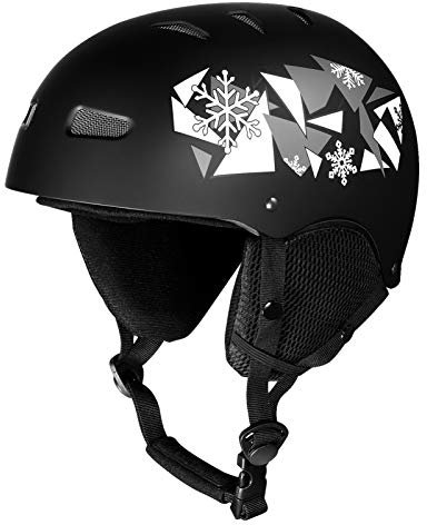 Snowboard Helmet Snow Ski Helmet with 12 Vents for Adults Outdoor Winter Sports Snow Helmet Skating Skateboard Skiing Head Protective Gear Men Women Youth