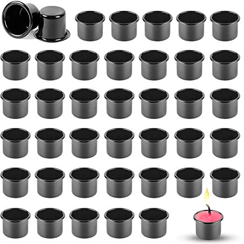 40 Stück Kerzenhalter für Stabkerzen, Mini Deko Kerzeneinsatz Tafelkerzen, Kerzenhalter Metall Klein, Kerzenhalter Kerzeneinsätze, Stabkerzenhalter Deko für Hochzeit Geburtstag Tischdeko