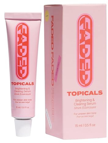 Topicals Faded Brightening and Clearing Serum | Reduces Discoloration, Post-Blemish Marks, Scars and Spots | Contains Kojic Acid and Niacinamide | Dermatologist-tested, Vegan, Cruelty-Free (0.5 Fl Oz)
