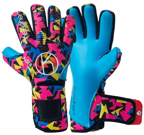 keepher Adria Womens Soccer Goalie Gloves | Removable Finger Saves | 4mm Giga Grip Latex for Superb Shot Absorption & Control | Designed for Female Goalkeepers | Based in The USA (8)