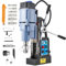 ZELCAN Perceuse Magnétique avec 6 Forets Perceuse à Colonne Électrique Portable 1550W 13900N 650 tr/min Max. Diamètre d'Alésage 50mm Max. Profondeur d'Alésage 50mm