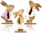 CIYIN 3 Pezzi Coniglietto Pasquale in Legno, Supporto Coniglietto Pasquale, Decorazione Coniglietto Pasquale, Regalo di Pasqua per Bambini e Famiglie