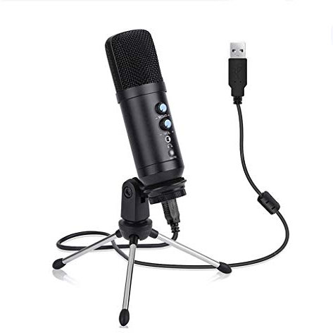 Msuiiixcccc Metal USB Microphone for Computer Condenser Recording PC Microphone for Gaming, Podcast,Chatting