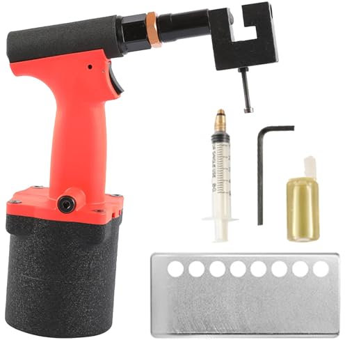 Industrial Pneumatic Hole Punch Tool, Alloy Steel Detachable Air Inlet, for Doors, Windows, Factory & Office Use