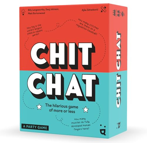 Helvetiq | Chit Chat | Team Party Card Game | Ages 8+ | 4-10 Players | 15 Minutes Playing Time