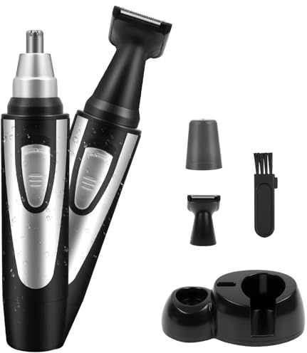 BUTBU Tagliapeli Naso, 3-in-1 Rasoio Peli Naso Kit, Rasoio Orecchie e Nasa per Uomini e Donne, per Peli del Nasa, Barba,Sopracciglia e Peli del Viso
