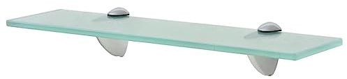 Tomostar Étagère Murale en Verre Trempé, Étagère de Douche Tablette de Salle de Bain Murale 40 x 10 cm 8 mm