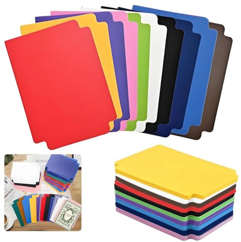60 Pcs Card Dividers 3.7x2.7 Inch Plastic Dividers with Tabs Reusable Trading Card Separators for Sports Games Trading Cards Organization 10 Colors