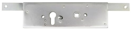 Cerradura para puerta basculante fabricada en Alemania, 60 mm de distancia.