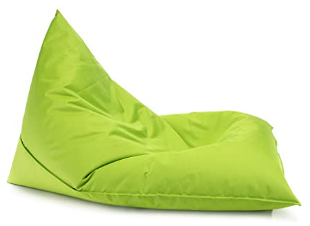 Ecopuf Lazy Pouf en Tissu Polyester Anti-déchirures, imperméable, pour intérieur et extérieur, 150 x 100 cm, rembourré avec polystyrène