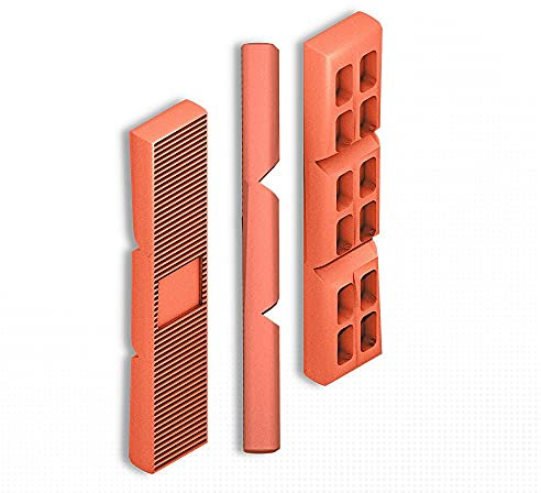 DOJA BARCELONA | 10mm Abstandshalter Kunststoff | Abstandhalter Orange | PACK 100 | Kunststoffkeile Unterlegplatten | Unterlegkeile, Plastic Spacers, Verglasungsklötze, Unterleger Plastik Keile